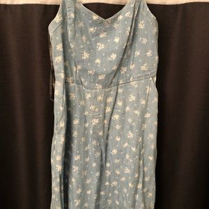 Jean colored dress with pockets